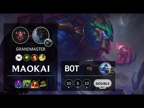 Maokai Bot vs Ashe - KR Grandmaster Patch 10.14