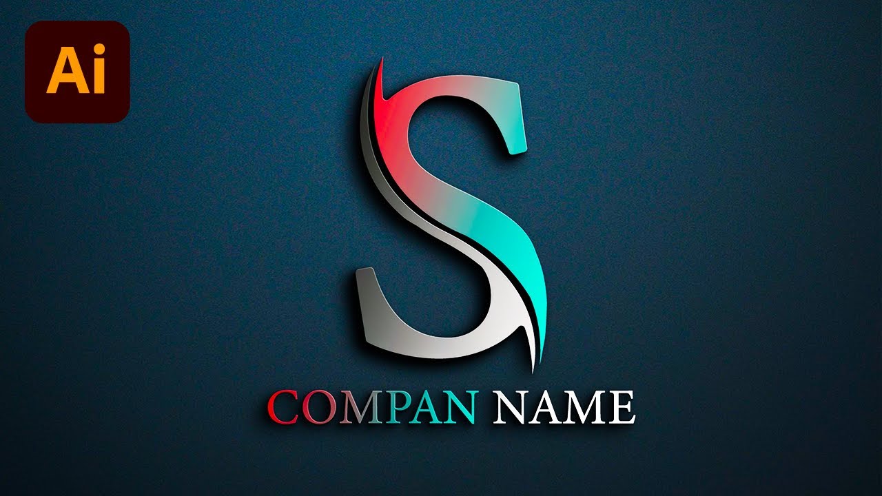 Letter Logo S - How to make letter s logo illustrator - Adobe illustrator logo design