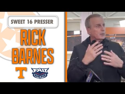 Rick Barnes Monday press conference ahead of Sweet 16 | Tennessee Volunteers vs FAU Owls basketball