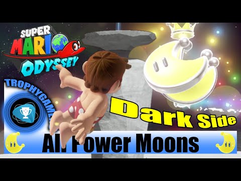Super Mario Odyssey All Power Moon Locations Dark Side - No commentary