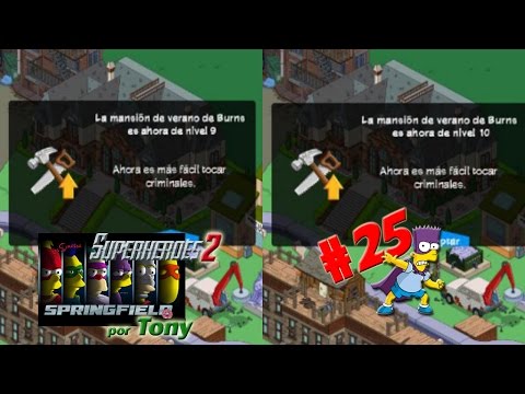 Los Simpson Springfield, Superhéroes 2 "Cap. 25 - Mansión de verano Burns al nivel 9 y 10" por Tony
