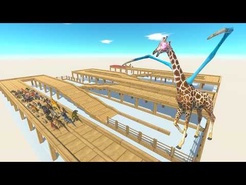 ESCAPE FROM ALIEN GIRAFFE #8 - Animal Revolt Battle Simulator - ARBS