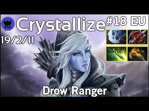 Crystallize plays Drow Ranger!!! Dota 2 7.20