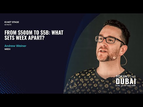 From $500M to $5B: What Sets WEEX Apart?  - TOKEN2049 Dubai 2025