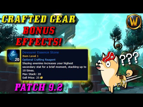 Shadowlands Crafted Gear getting BONUS EFFECTS! (Progenitor Enhancements WoW Patch 9.2)