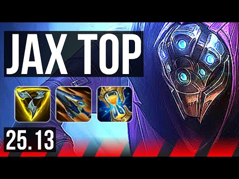 JAX vs GANGPLANK (TOP) | 15/1/5, 10 solo kills, Legendary | KR Master | 25.13