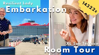 Boarding in Athens Was a Breeze! Virgin Voyages Embarkation + Resilient Lady XL Sea Terrace Tour