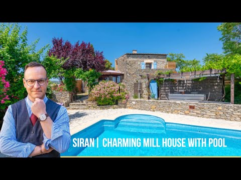 Charming Stone Mill House in South of France with Pool & Countryside Views #siran #hérault
