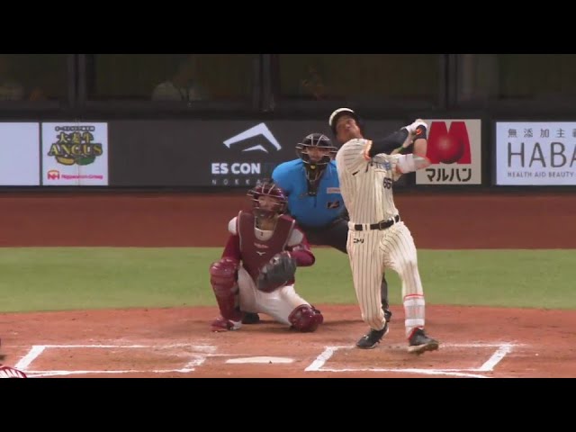 【6回裏】2試合連発!! ファイターズ・万波中正 ライトへのソロホームランを放つ!!  2024年7月15日 北海道日本ハムファイターズ 対 東北楽天ゴールデンイーグルス