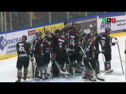 1/4 play off: Aksam Unia Oświęcim - GKS Tychy 1:2. Skrót meczu.