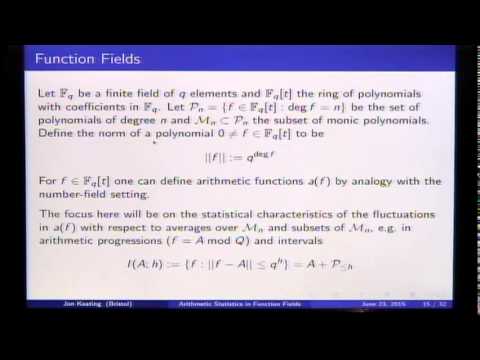 International Conference in Number Theory and Physics - Mini Course - Keating - 05