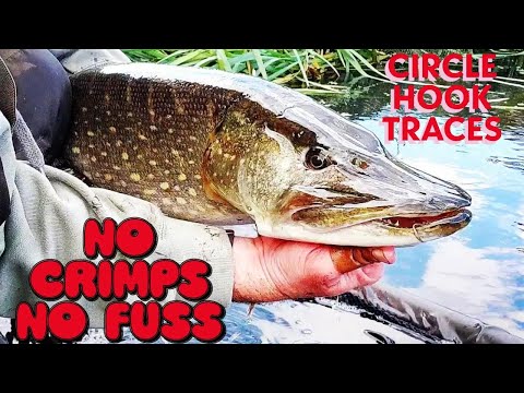 Pike fishing UK : How to tie your own Circle hook trace