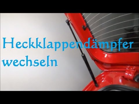 Changing the tailgate damper on Volkswagen VW Seat Skoda Audi gas spring tailgate