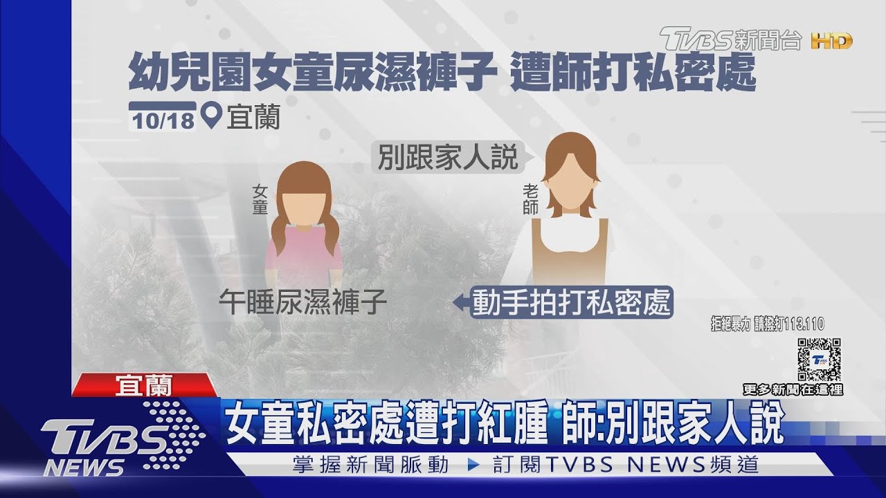 3歲半女童尿濕褲子 老師竟「打私密處」
