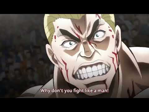 Baki || Sikorsky vs Gaia (God of desert)  full fight || Eng Sub