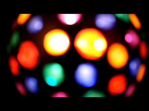 Colorful Big Disco Ball Rotating Neon Party Lights