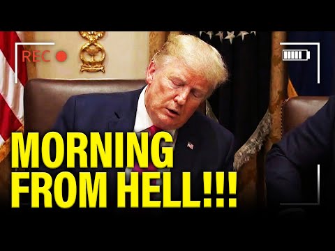 Trump LOOKS AWFUL as HE FALLS APART in AM