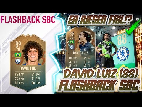 FIFA 19: RIESEN FAIL VON EA?! 😂 FLASHBACK DAVID LUIZ (88?) SBC abgeschlossen 🔥😍