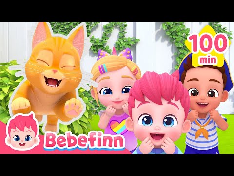 Meow ???? Explore Bebefinn House with the Cat Boo | Kids Songs and Nursery Rhymes +Compilation