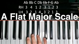 A Flat Major Scale Piano