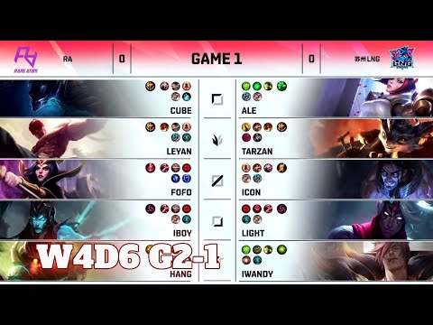 RA vs LNG - Game 1 | Week 4 Day 6 LPL Summer 2021 | Rare Atom vs LNG Gaming G1