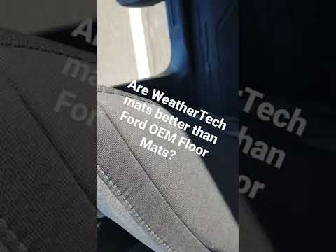 WeatherTech vs Ford OEM Floor Mats? How do I stop floating mats? #bronco #weathertech #shortsbeta