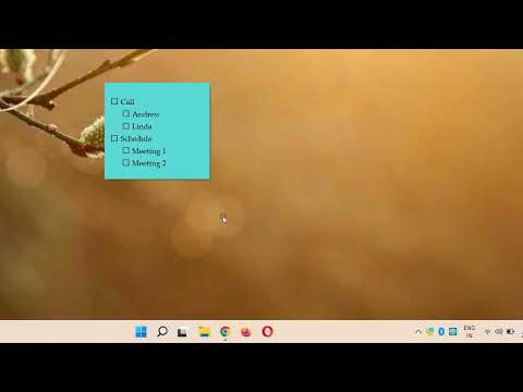 Nested checklist notes