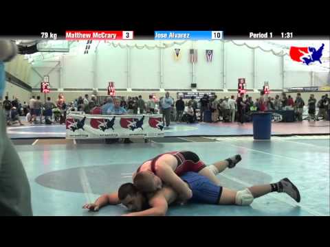 Matthew McCrary vs. Jose Alvarez at 2013 ASICS University Nationals - FS