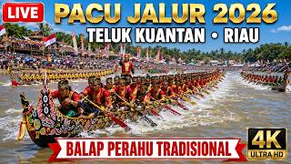 Download lagu 🔴 LIVE: Festival Pacu Jalur 2026 🇮🇩 | Balap Perahu Tradisional Teluk Kuantan, Riau 4K mp3