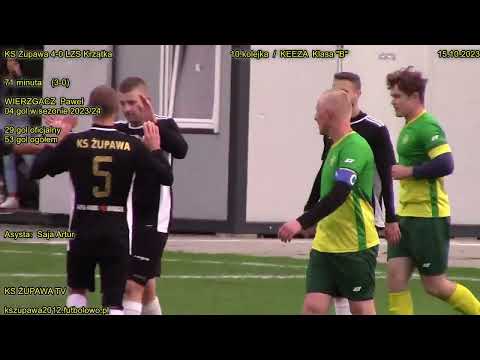 KS Żupawa 4-0 LZS Krzątka (3-0 Wierzgacz Paweł) 15.10.2023 / Klasa B