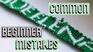 COMMON BEGINNER MISTAKES [CC] || Friendship Bracelets