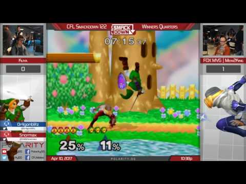 CFL Smackdown 122 Melee - FOX MVG | Mew2king (Sheik) vs Kuya (Link) - Winners Quarters