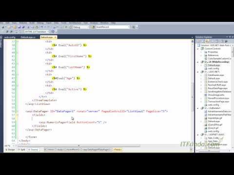 How to do pagination in the ListView using DataPager control?
