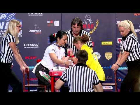 Disabled woman 60kg left eliminations. Worlds 2013, Gdynia, Poland.