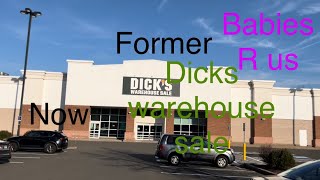 Former babies R us in Manchester CT now dicks warehouse sale