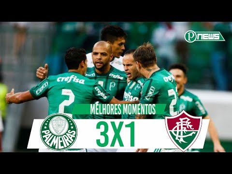 PALMEIRAS 3 x 1 FLUMINENSE - Melhores Momentos - Brasileirão 10/06/2017