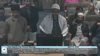 Muslim Appreciation Proclamation '26 at San Ramon City Council | Sidi Ibrahim Bello