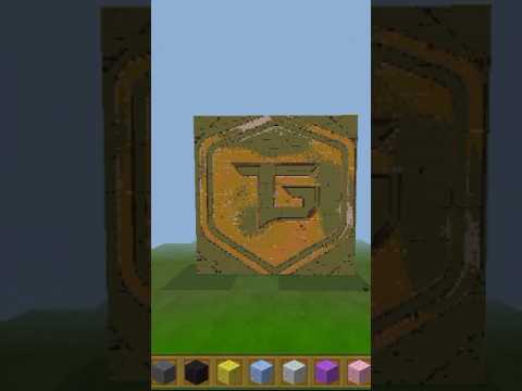 INSANE Minecraft pixel art of Tecno's logo! 🤯 #viral