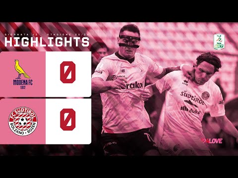 Modena - Südtirol 0-0 | Regna l'equilibrio al Braglia | HIGHLIGHTS Serie BKT