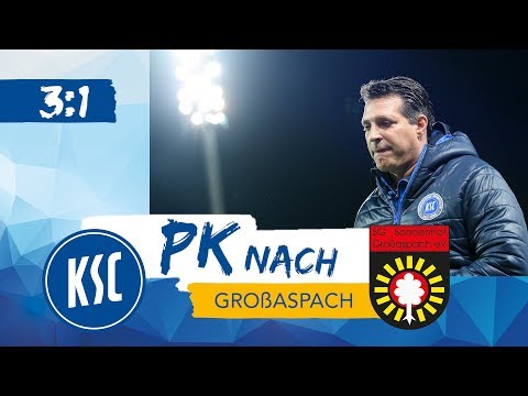 KSC-Pressekonferenz nach Großaspach