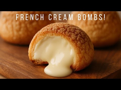 From Simple Ingredients to Stunning Cream Puffs (French Choux au Craquelin)