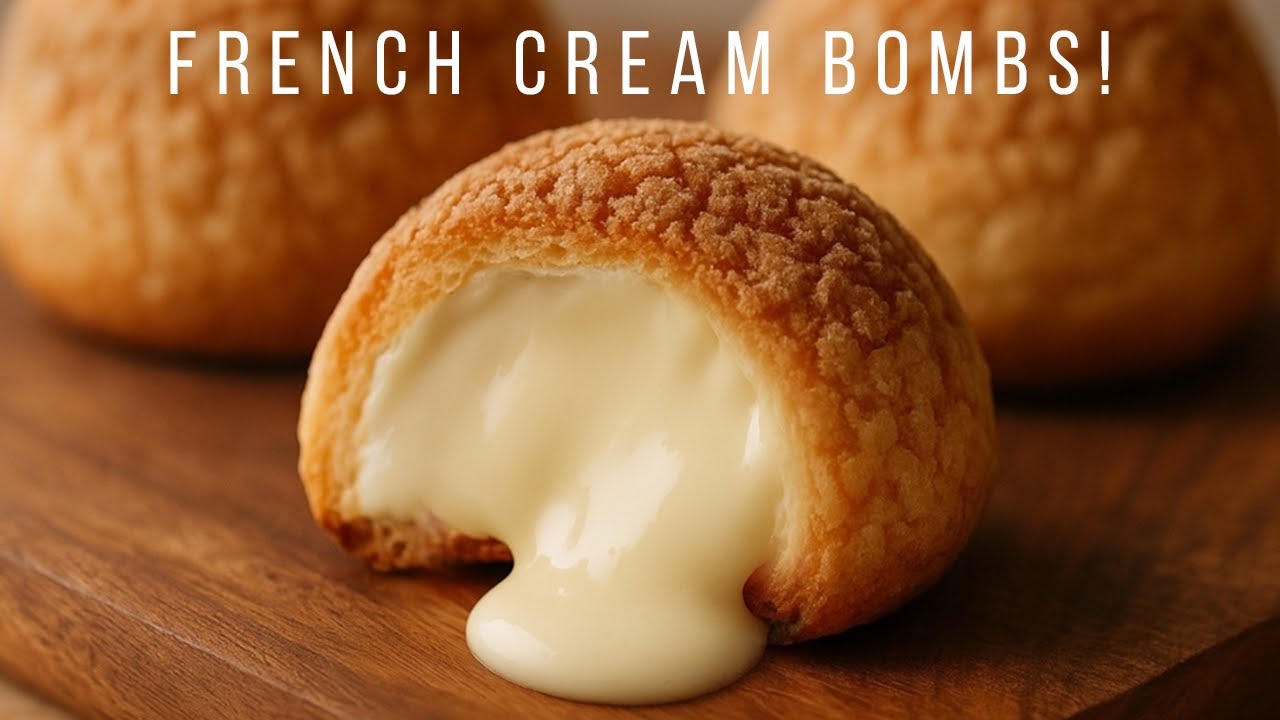 Choux au Craquelin (Cream Puffs with Crunchy Topping)