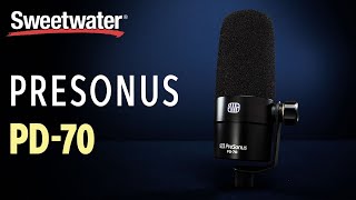 Video thumbnail for PreSonus PD-70 Dynamic Cardioid Broadcast Microphone Demo by Sweetwater