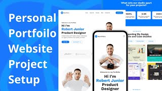 React Js +Sass Personal Portfolio Website | Landing Page | Beginner Friendly Tutorial Project Setup