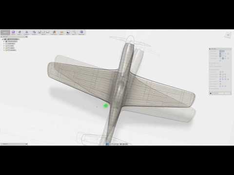 PART 2/12, 3D printable Mustang p51 design in Fusion 360