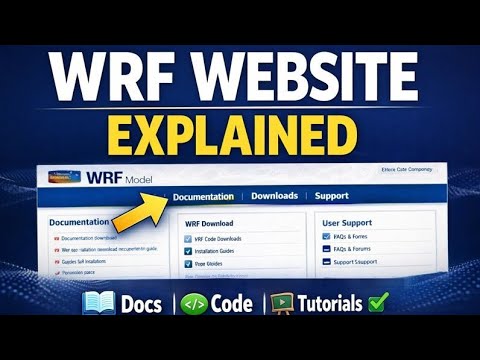 WRF Model Official Website Tour | Complete Guide for Beginners
