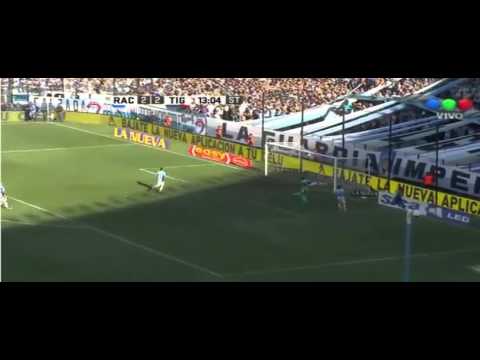 Gol de Sebastián Rincón - Doblete - Racing Club 2 Vs 3 Tigre - Fecha 9 - Liga Argentina