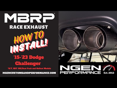 MBRP RACE EXHAUST INSTALL on a Dodge Challenger - HOW TO!