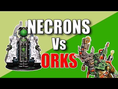 Necrons Vs Orks 9th Edition - Necron Monolith Battle Report