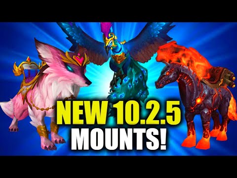 12 NEW MOUNTS Coming To Patch 10.2.5! WoW Dragonflight | Seeds of Renewal